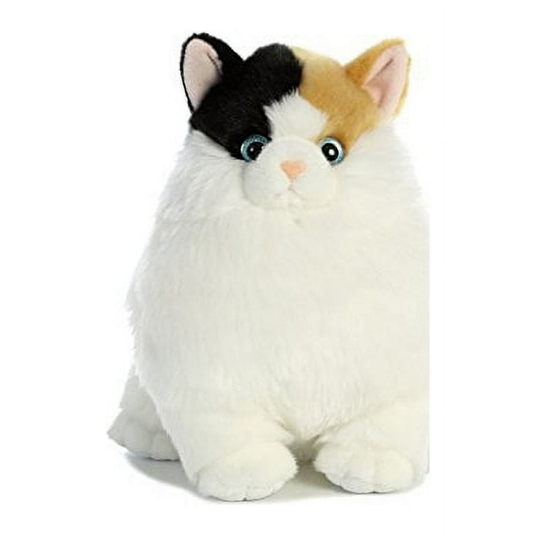 Aurora Plush Animal Toy Medium White Fat Cats Munchy