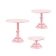 thumbnail image 4 of Soportes para tartas perfecl 3 piezas plato de exhibición de dulces rosa, 4 of 8
