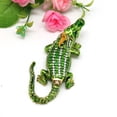 thumbnail image 4 of Crocodiles Shaped Jewelry Box With Secure Lock Portable Storage for Earrings Necklaces Rings Alloy Craftsmanship, 4 of 8
