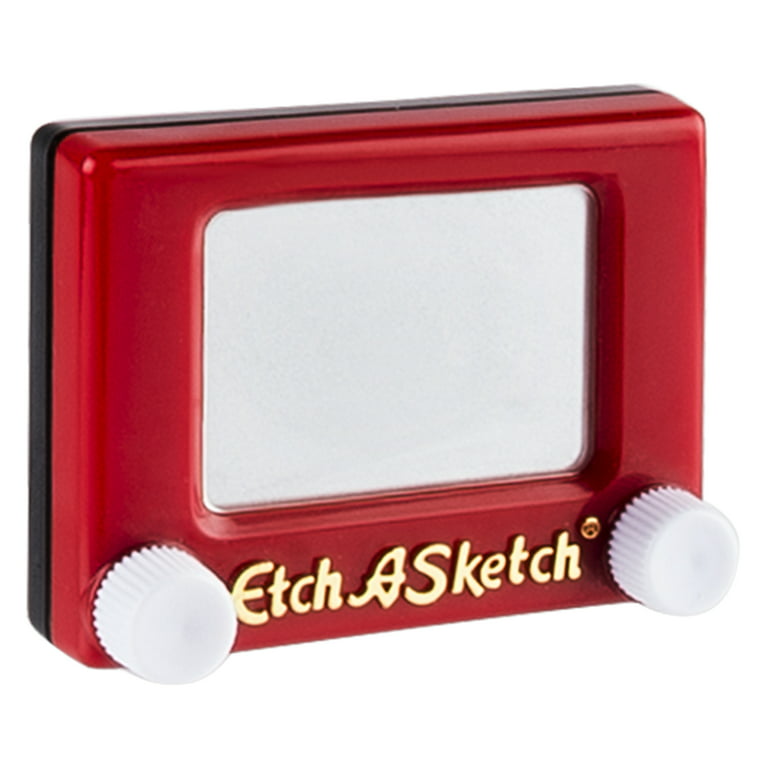 Pocket Etch-A-Sketch Mini Size Drawing Toy by Spin Master (Red)