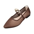 thumbnail image 3 of YOUYEDIAN Flat Shoes for Women Dress Non Slip Slip on Mary Jane Shoes Spring Fall Work Walking Shoes Trendy Closed Toe Orthopedic Shoes (Brown), 3 of 5