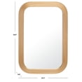 thumbnail image 3 of SAFAVIEH Ahna 24 in. x 36 in. Solid Framed Mirror, Gold, 3 of 5