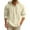 Beige, variant on Summer Men's Cotton Linen Shirt Solid Streetwear Long Sleeve Hoodie Clothing For Men Button Tops Casual Loose Men Hooded Shirt