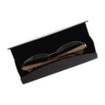 thumbnail image 4 of Smooth Faux Leather Eyeglass Case Magnetic Front Closure Brown Fits Small Frames, 4 of 6