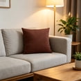 thumbnail image 4 of Dvumao Solid Color Velvet Pillow Cover, Sofa Cushion Cover for Living Room and Bedroom, Hidden Zipper, Machine Washable, 4 of 6