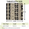 thumbnail image 2 of 36x36 Square Bohemian Floral Table Cover, Elastic Hem Tablecloth for Card Tables, Indoor Outdoor Kitchen Patio, 2 of 6