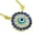 Yellow, variant on 925 Sterling Silver Evil Eye Hamsa White Blue CZ Womens Pendant Necklace