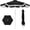 Black, variant on Choice Products 9ft Fringe Market Patio Umbrella – Outdoor Boho Tassel Sunshade for Table, Pool, Deck, Backyard – UPF50+, Easy Tilt, Heavy Duty Steel Pole & Ribs - White