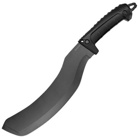 Kershaw Camp 12 Full Tang Knife (1072X); 12-inch Fixed High-Performance 65MN Steel Blade With Black-Oxide Finish and Glass-Filled Nylon Handle, Lightweight Blade Guard, 16.8