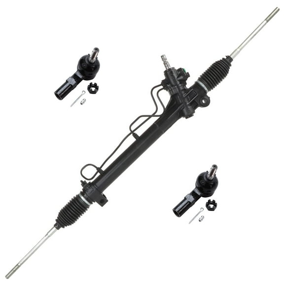 Detroit Axle - Steering Rack & Pinion Kit for 1998-2003 Toyota Sienna, Power Steering Rack and Pinion Assembly Outer Tie Rods Replacement