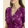 thumbnail image 5 of Moomaya Womens Printed Summer Dress, V-Neck Ruffled Viscose Midi Dress, Sundress, 5 of 8