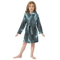 thumbnail image 6 of FORMRS Niños Bathrobe Unisex Hooded Robe Soft Plush Pajamas Sleepwear, Size 2-3T, Lightning Pattern, 6 of 7