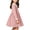 Pink, variant on hotojiny Girl Long Sleeve Dress Lace Trim Collared Fall Clothes Knee Length Flowy A-Line Corduroy Dresses Children Clothes(Wine,9-10 Years)