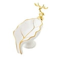 thumbnail image 3 of Jabonera de cerámica, soporte para jabón autodrenante, soporte para esponja, bandeja jabonera con forma de hoja, única para encimera de Hotel, lavabo Blanco BLESIY Jabonera, 3 of 8