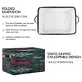 thumbnail image 3 of Knit Abstract Pattern and Reindeer Christmas Square Storage Bins with Handles Collapsible Containing Box 2 Packs, 3 of 9