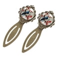 thumbnail image 2 of Woodpecker Stylish and Durable Vintage Copper-Colored Lace Bookmarks - Set of 2 Stainless Steel Bookmarks, Gift for Book Lovers and Readers, 2 of 5
