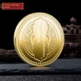thumbnail image 3 of Monedas de oro conmemorativas de Chengxiang con dragón y fénix Se pueden hacer monedas redondas con medallón conmemorativo de color del dragón y el fénix del zodíaco, 3 of 5