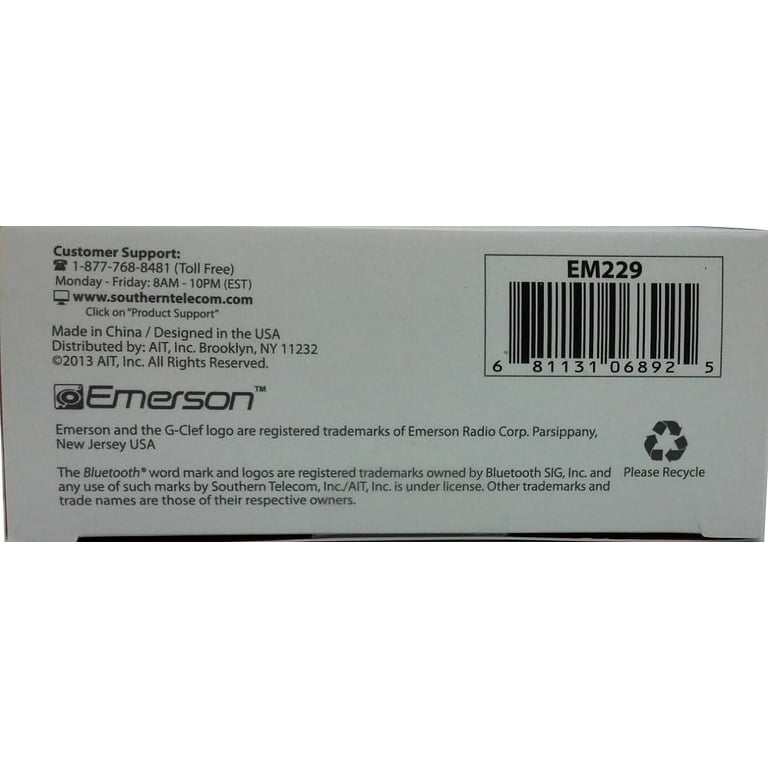 Emerson bluetooth earpiece sale