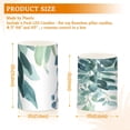 thumbnail image 3 of Eucalyptus Leaves Watercolor Flickering Flameless Candles Battery Operated with Remote Timer LED Pillar Candles Set of 2, 3 of 7
