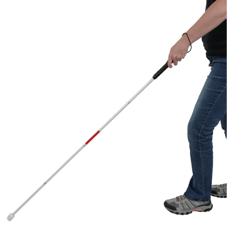 Mondo Medical Blind Stick Walking Sensor 51in Reflective Foldable Blind Cane