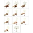 thumbnail image 3 of YIEMEEN White Round Fan with Tassels DIYs Blank Fan Wood Handle Chinese Rice Paper Fan Handheld Fan Party Supplies Gift, 3 of 20