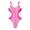 Hot Pink, variant on Bixock Swimsuit for Women,One-pieces Swimsuit for Women,Women's Swimsuit Color Striped Backless Double Strap One-pieces Swimsuit
