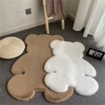thumbnail image 2 of LOVEVER Bear Shaped Area Rug Cute Bedroom Rugs Soft Fluffy Faux  Fur Rug Fuzzy Shaggy Rug Carpet for Kids Teen Girls Room Floor Sofa Living Room, 2 of 8