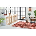 thumbnail image 3 of SAFAVIEH Amsterdam Elvan Geometric Area Rug, Ivory/Terracotta, 5'1" x 5'1" Square, 3 of 12