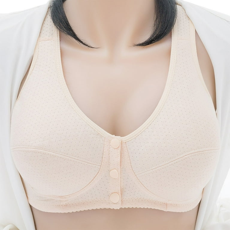 Women's Front Closure Posture Corrector Bra Back Support Wireless Bralette  38B