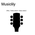 Musiclily 3L+3R Semiclosed Guitar Tuners Guitar String Tuning Pegs
