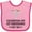 Pink and Fuchsia, variant on Inktastic Hanukkah Babys 1st Menorah Boys or Girls Baby Bib