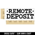 thumbnail image 2 of Remote Deposit Bank Check Self-Inking Rubber Stamp Ink Stamper for Business Office - Green Ink - Large 2-2/4 Inch, 2 of 7