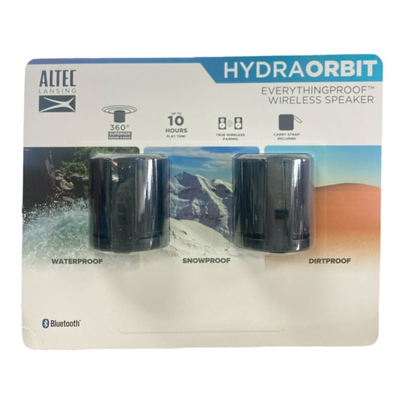 Altec Lansing HydraOrbit - Waterproof Bluetooth Speaker, Lightweight & Portable