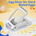 thumbnail image 2 of Egg Slicer for Hard Boiled Eggs Egg Cutter Strawberry Slicer,Upgrade Heavy Duty Tomato Slicer Stainless Steel Wire Multipurpose,Fruit Slicer for Soft Fruit Mushroom Kitchen Home Gadgets (1PC) 1PC 1PC, 2 of 5