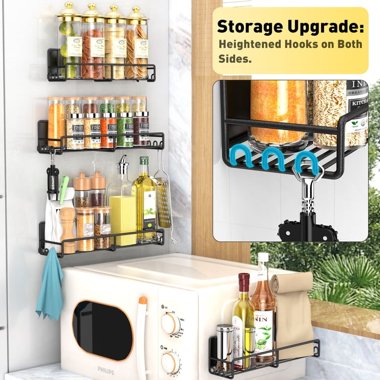 Yeabett 4-Pack Magnetic Spice Rack for Refrigerator photo 7
