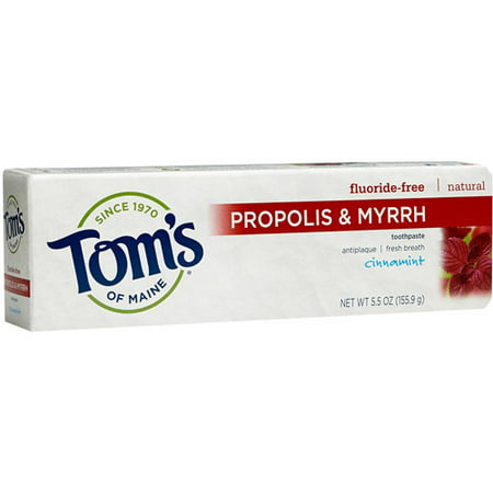 Tom's of Maine Propolis & Myrrhe Cinnamint Fluoride-Dentifrice, 5.5. oz