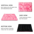 thumbnail image 4 of Exclusivo Mezcla Soft Plush Dog Bed Crate Mat for Medium Dogs (32*22*4 in), Faux Fur Fluffy Dog Pet Cat Kennel Pad with Anti-Slip Bottom, Machine Washable, Gradient Pink, 4 of 6