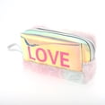 thumbnail image 1 of Ofertas Únicas 1 Pc Bolsa de Maquillaje PORTÁTIL LOVE para Vacaciones, Viajes, Gimnasio, Boda, de PVC Suave, Color Variado, 1 of 3
