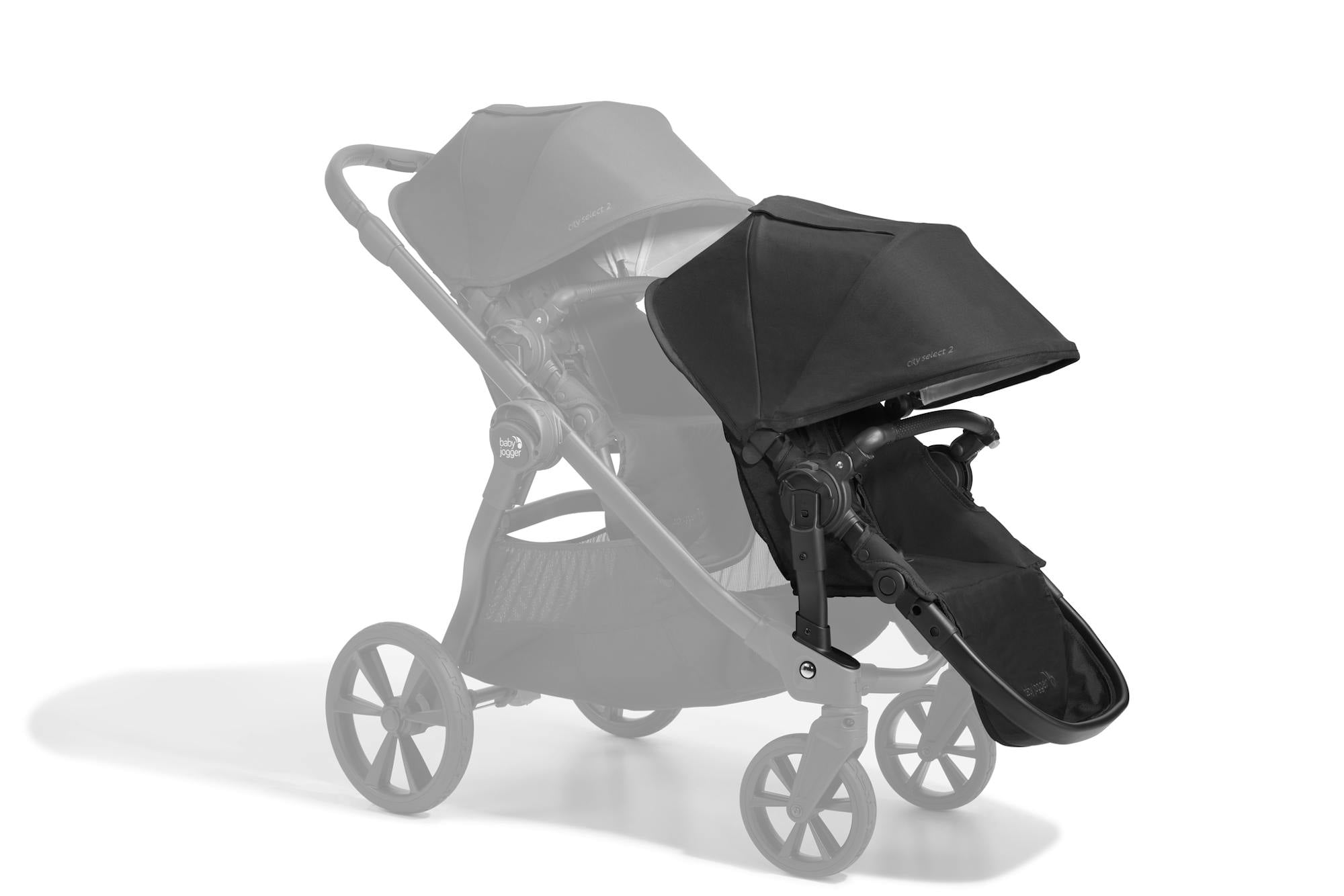 Baby Jogger City Select 2 Second Seat Kit, Lunar Black
