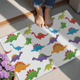 thumbnail image 4 of White Dinosaurs Colorful Species Pattern Door Rugs,Washable Non Slip Door Mats Indoor,Decorative Door Mats,Entry Mat Indoor for Entrance,Bedroom,Kitchen,Bathroom,20"x32", 4 of 6