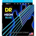 thumbnail image 1 of Cuerdas para guitarra eléctrica DR Hi-Def Neon Blue Heavy NBE11, 1 of 1