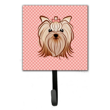 Caroline's Treasures Checkerboard Yorkie Yorkshire Terrier Wall Hook