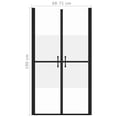 thumbnail image 3 of vidaXL Shower Door Half Frosted ESG (68-71)x190 cm, 3 of 3