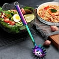thumbnail image 4 of ReaNea Rainbow Pasta Spoon, Stainless Steel Spaghetti Spoon Server, Spaghetti Noddle Fork, 4 of 7