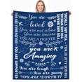 thumbnail image 1 of LHSHID to My Daughter Blanket Daughter Gifts from Dad Daughter Birthday Gifts Ideas Lion Birthday Gifts for Daughter Christmas Graduation Soft Cozy Flannel Throw Blanket 30"x40", 1 of 7