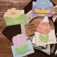 thumbnail image 4 of Unique Bargains 10 Pcs Floral Pattern Greeting Cards Blank Cards Green, 4 of 6