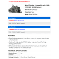 thumbnail image 2 of Wheel Cylinder - Compatible with 1988 - 1993 GMC W5500 Forward - Dorman, 2 of 2