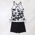 thumbnail image 5 of HUAXUN Womens Tankini Tops Full Coverage Swimsuits V Neck High Waisted Skirted Bottom Full Coverage Adjustable Straps 2 Piece Swimsuit Tummy Control Bathing Suit, 5 of 8
