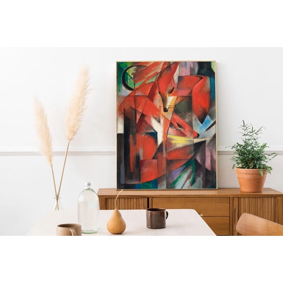 Franz Marc - Fox. Postering On, Fox Poster, Abstract Wall Art, Bedroom Decor, Giclee, Fine Art Poster, Vintage Decor, Unframed Poster Size 16x24