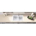thumbnail image 3 of Ruvati RVG1344WH 33 x 22 inch Granite Composite Kitchen Sink - Arctic White, 3 of 7